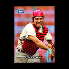 2018 Topps Stadium Club Johnny Bench refrator cromado #SCC-29 vermelho SP, usado comprar usado  Enviando para Brazil