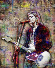 Kurt cobain 8x10in for sale  Chicago