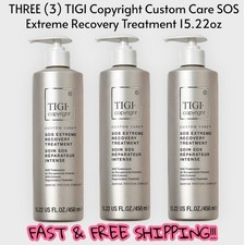 3 TIGI Copyright Custom Care SOS Extreme Recovery Treatment 15,22 oz NOVO comprar usado  Enviando para Brazil