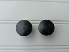 Acabamentos de extremidade de ferro fundido Pottery Barn 0,75 - NOS tampas de haste de cortina preta, usado comprar usado  Enviando para Brazil