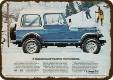 1982 JEEP RENEGADE CJ 4X4 SUV Legend Vintage-Look Réplica Decorativa Placa de Metal comprar usado  Enviando para Brazil