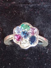Bague émeraude saphirs d'occasion  Chailles