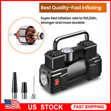 Compressor de ar portátil resistente inflador de pneus de carro bomba elétrica automática 12V comprar usado  Enviando para Brazil