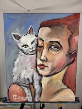 ölbild abstrakt bunt gebraucht kaufen  Bad Münstereifel