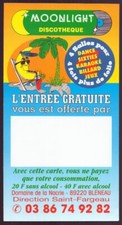 Flyer publicitaire moonlight d'occasion  Bellegarde