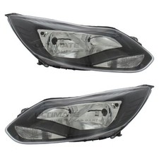 Faróis Ford Focus Mk3 Zetec e titânio 2011-2015 preto par de faróis internos, usado comprar usado  Enviando para Brazil