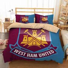 Conjunto de capa de edredom West Ham United King clube de futebol céu roupa de cama reversível 05 comprar usado  Enviando para Brazil