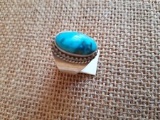 Bague turquoise argent d'occasion  Prades