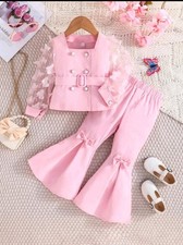Pink trouser suit for sale  WESTON-SUPER-MARE