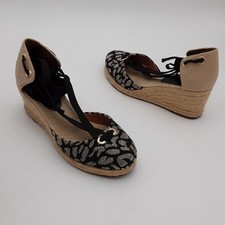 Espadrille feminina Santa Lolla 6 animais estampada preta metálica boho férias Y2K comprar usado  Enviando para Brazil