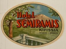 Hotel semiramis etichetta usato  Milano