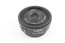 Lente de câmera Canon EFS 24mm F/2.8 STM vintage foco automático funcionando comprar usado  Enviando para Brazil