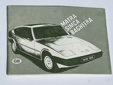 Chrysler matra simca for sale  OTTERY ST. MARY