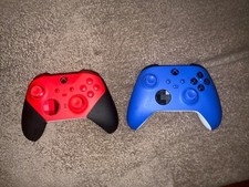 Conjunto de 2 controles sem fio Microsoft Xbox - Azul Regular Series X e Elite X comprar usado  Enviando para Brazil