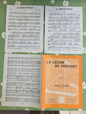 Partition chanson leçon d'occasion  Bonny-sur-Loire