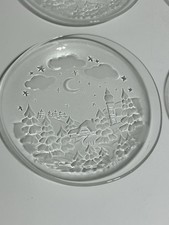 Juego de 4 platos y cuencos Walther Glas Navidad almuerzo nieve ensalada postre segunda mano  Embacar hacia Mexico