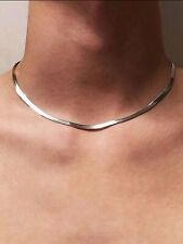 Schlangenkette flach 45cm gebraucht kaufen  Neuss