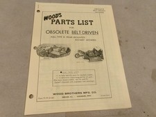Woods parts list for sale  Jasper