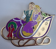 Pin LE Disney Hollywood Studio Rapunzel Enrolado Trenó de Natal Casal Férias, usado comprar usado  Enviando para Brazil