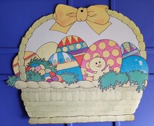 Cesta decorativa de parede de papel cortado vintage Páscoa Dennison comprar usado Cesta decorativa de parede de papel cortado vintage Páscoa Dennison comprar usado  Enviando para Brazil