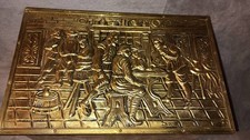 Vtg embossed brass for sale  Dayton