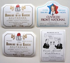 Lot etiquettes vin d'occasion  Strasbourg-