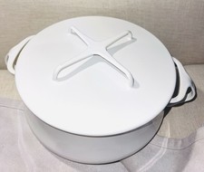 Usado, Forno holandês DANSK Kobenstyle JHQ 2 qt esmalte branco 10" comprar usado  Enviando para Brazil