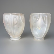 Pair antique frosted for sale  Fort Atkinson