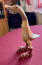 Teak wooden duck for sale  SOUTHAMPTON