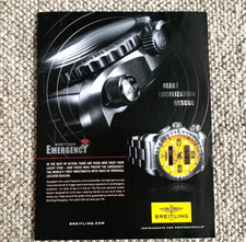 Breitling emergency frameable for sale  PRESTON