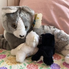 Usado, Pelúcia 16" Vintage 1981 DAKIN Nature Bebês Gato Mãe com Gatinhos comprar usado  Enviando para Brazil