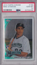 GIANCARLO MIKE STANTON PSA 10 Pop 145 RC Rookie 2010 TOPPS CHROME Yankees comprar usado  Enviando para Brazil