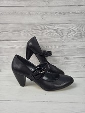Clarks black leather for sale  POOLE