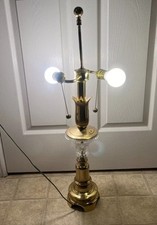Antique brass crystal for sale  Pleasant View