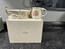 Antigo Conjunto de Pratos Noah’s Ark por Lenox Divided Bowl & Cup S.S. Noah Caixa Original comprar usado  Enviando para Brazil