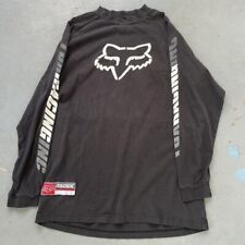 Camiseta Masculina Vintage Fox Racing Manga Longa Grande Preta Logotipo de Motocross Y2K comprar usado  Enviando para Brazil