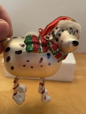 Dalmatian dog glass for sale  Church Hill
