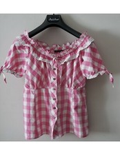 Camicia tirolese quadretti usato  Italia