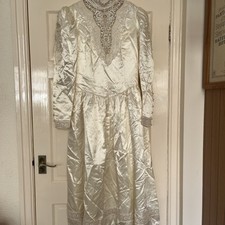 Vintage satin wedding for sale  UK
