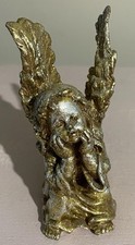 Golden sitting cherub for sale  WOLVERHAMPTON