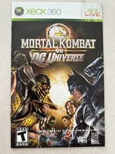 MORTAL KOMBAT VS DC UNIVERSO - XBOX 360 - MANUAL DE INSTRUÇÕES comprar usado  Enviando para Brazil