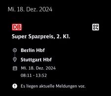 Zugticket gebraucht kaufen  Berlin