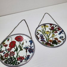 Fensterbilder glas blumen gebraucht kaufen  Fürstenwalde/Spree
