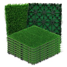 10 peças azulejos de grama artificial intertravados 12x12 polegadas tapetes de deck de grama falsos #R043 comprar usado  Enviando para Brazil