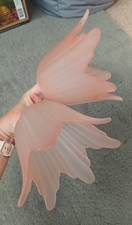 Pair pink frosted for sale  DEREHAM