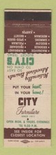 Capa Matchbook - City Furniture Hammond South Chicago Beverly Englewood IN IL comprar usado  Enviando para Brazil
