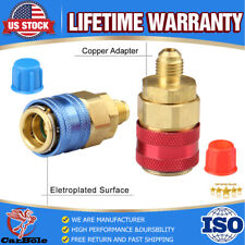 Acoplador automático A/C medidor coletor lateral alto/baixo adaptador conector rápido par HVAC comprar usado  Enviando para Brazil