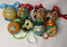 Holz kugel weihnachtskugel gebraucht kaufen  Duisburg