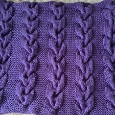 Hand knitted throw for sale  WOTTON-UNDER-EDGE