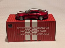 Kit de carroceria larga Ford Mustang GT 2019 1:18 DM pacote Rhd miniatura brinquedos de metal fundido carro vermelho, usado comprar usado  Enviando para Brazil
